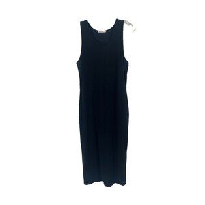 Marine Layer Black Maxi Dress Sleeveless Ribbed Sz XL Classic
